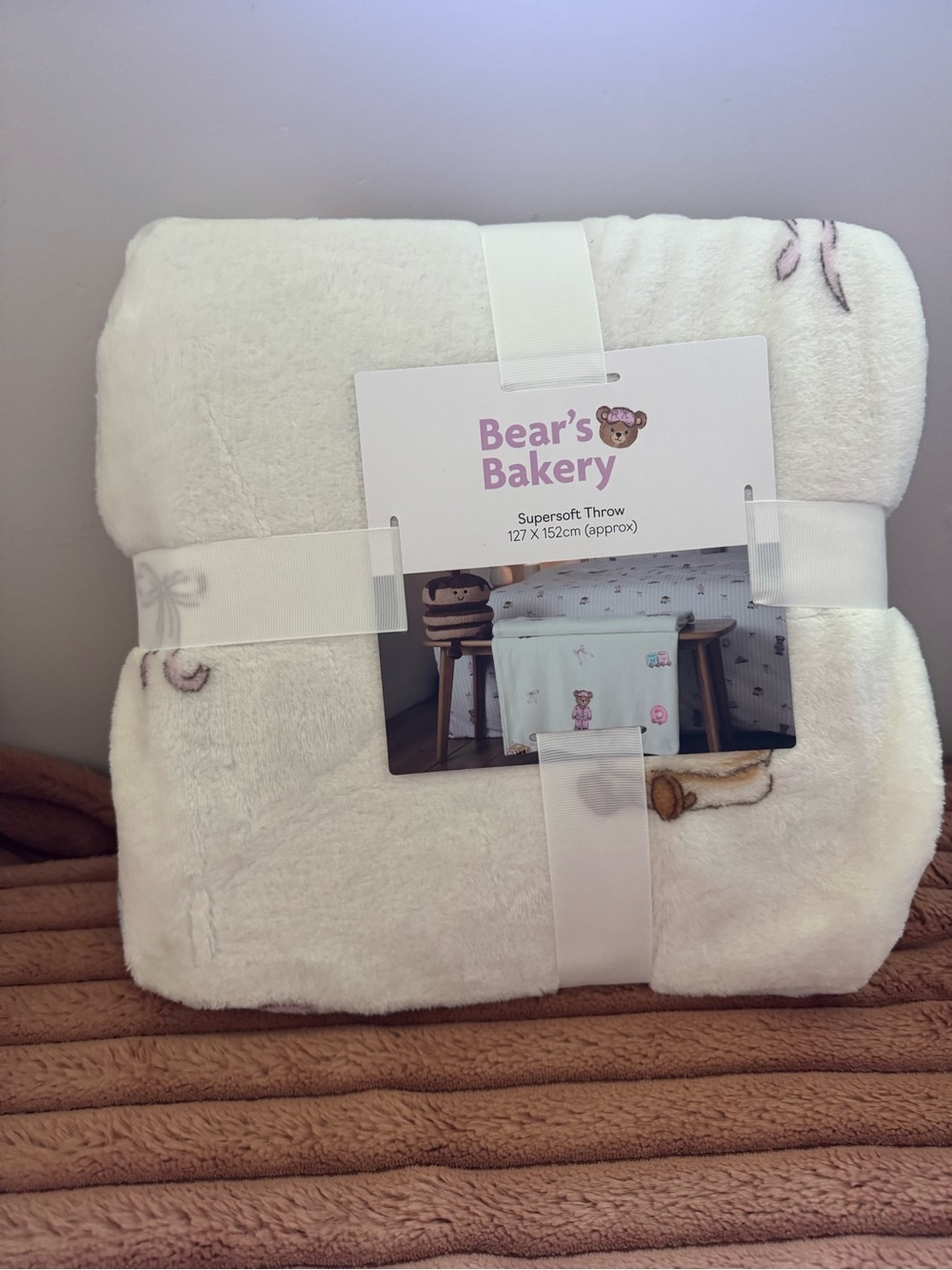 Bear’s Bakery Jellycat Inspired Throw Blanket